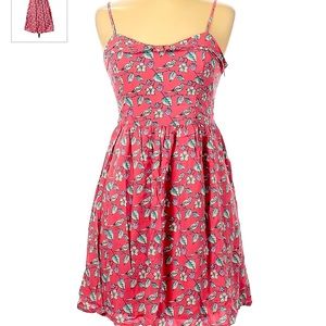 LC Lauren Conrad floral spaghetti strap dress